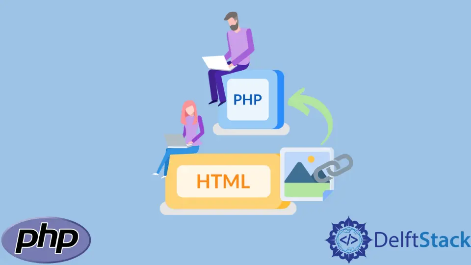 How to Use HTML Image Tag Inside PHP