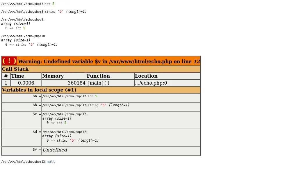 PHP スクリプトのプロファイル