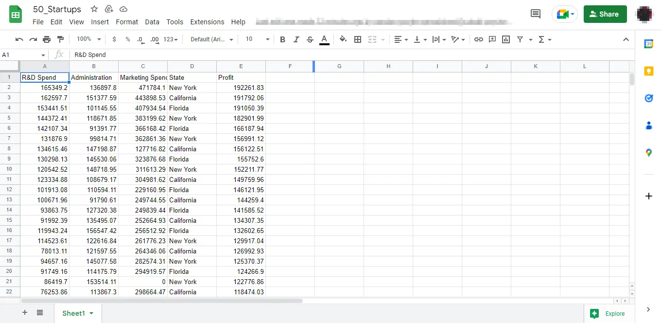 exporte el marco de datos de pandas a hojas de google usando python - salida de hojas de google