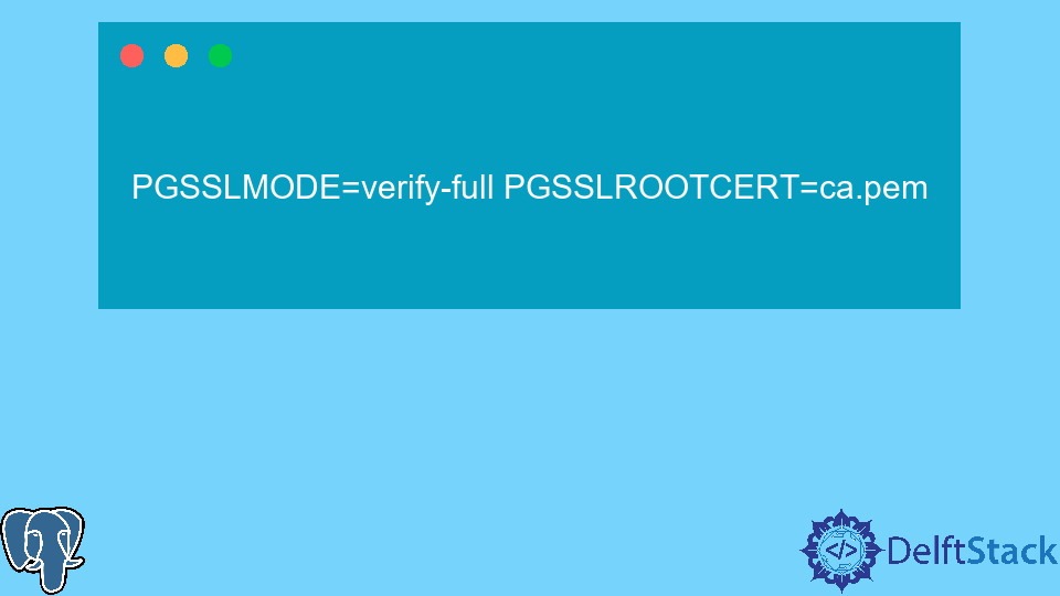Conéctese a PostgreSQL en modo SSL