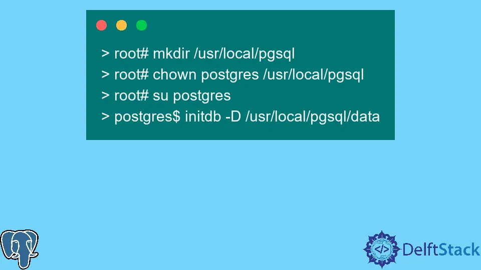 The initdb Command in PostgreSQL