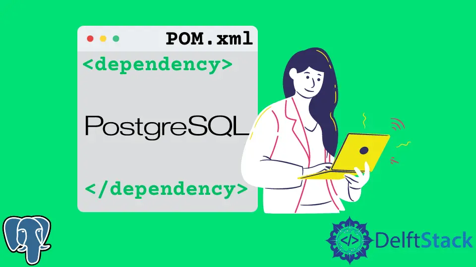 Agregue la base de datos PostgreSQL como una dependencia de Maven