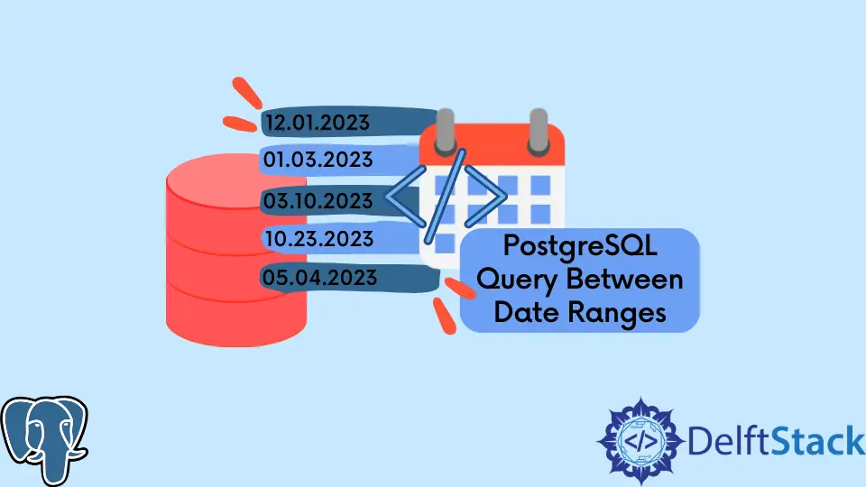 How to Query Between Date Ranges in PostgreSQL