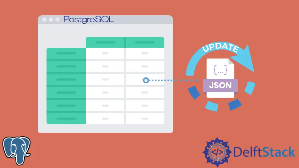 Aktualisieren Sie Daten im JSON-Feld in PostgreSQL
