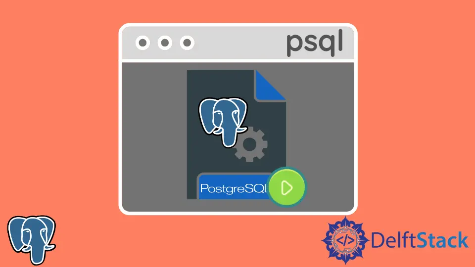 PSQL에서 PostgreSQL 쿼리 실행