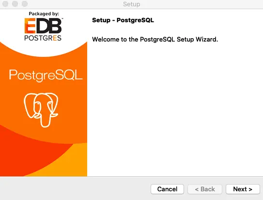 install and start postgresql server on mac - image one