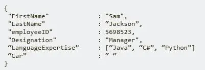 Estructura JSON