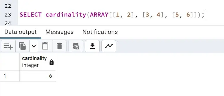 PostgreSQL Cardinality - Example 4