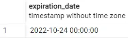 PostgreSQL DATEADD - 出力 8