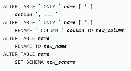 在 PostgreSQL 中重新命名和更改列型別的單個查詢