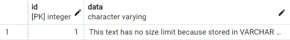 varchar vs text in postgresql - 출력 2