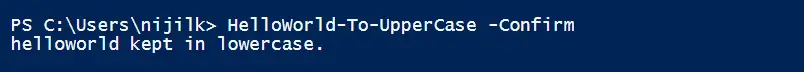 shouldContinue メソッド 3 を使用した CmdletBinding