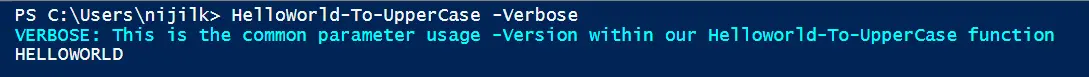 CmdletBinding con parametro verbose