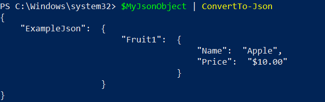 JSON Object to JSON String