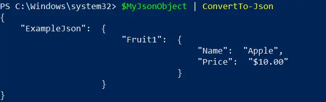 Oggetto JSON in Stringa JSON