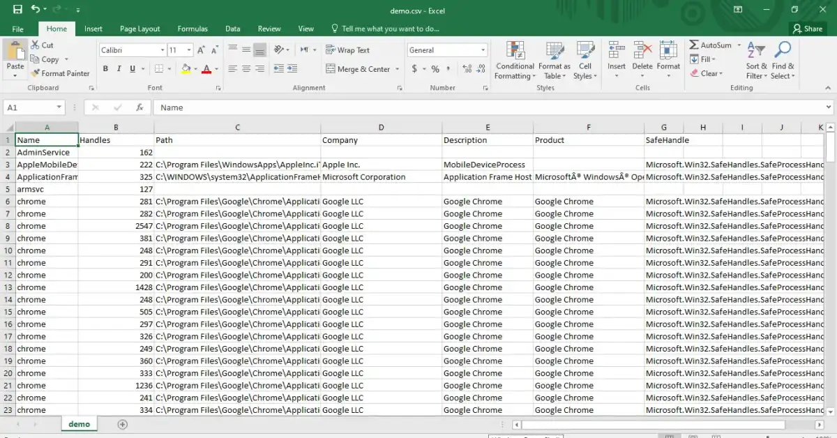 Exportar CSV para cada uno