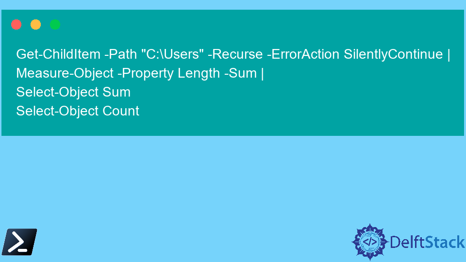 Get the Size of the Folder Including the Subfolders in PowerShell