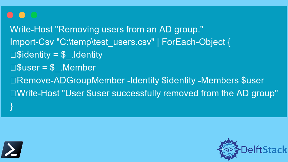 Remove Users From Groups in PowerShell