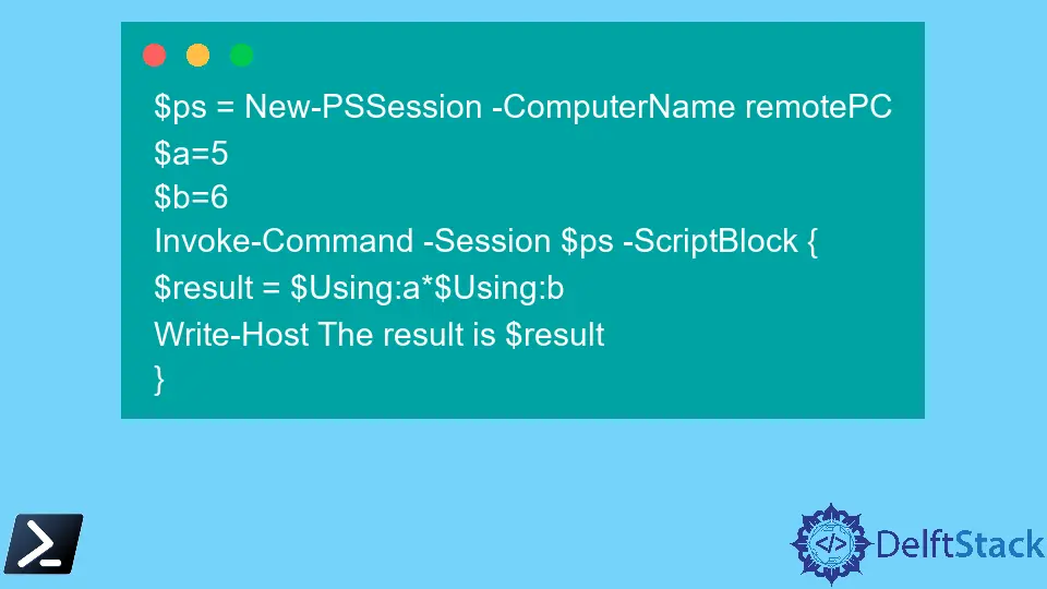 Remoting $Using Varieabilità di Scopo in PowerShell