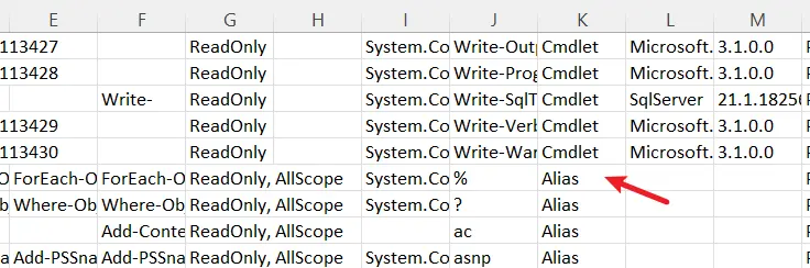 agregar datos a un archivo csv usando powershell