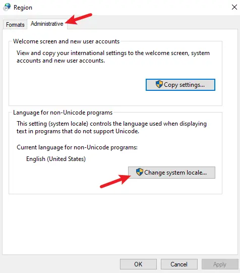 cambia la lingua del sistema per utilizzare la codifica UTF-8 in PowerShell