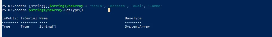 check the type of the variable 3