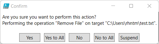 confirm switch prompt in powershell