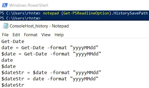 檢視所有 powershell 會話的命令歷史記錄