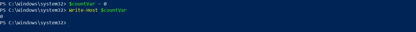 contatore in powershell - incremento post parte uno