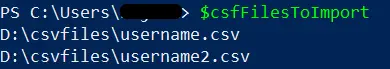 Rufen Sie jedes CSV-Dateiobjekt in PowerShell ab