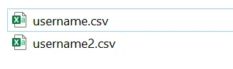 File CSV