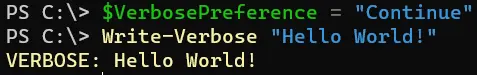 eco equivalente en powershell - salida 3