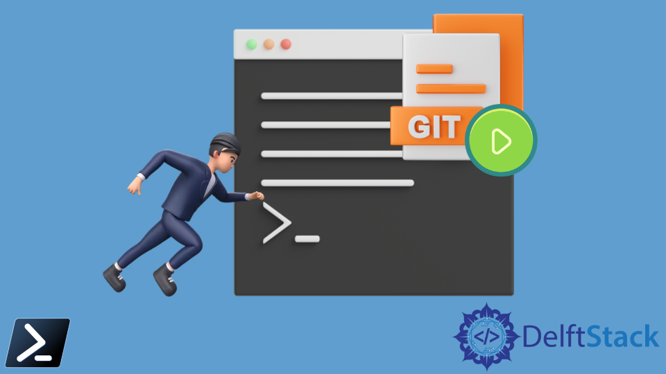 Run a Git Command in PowerShell