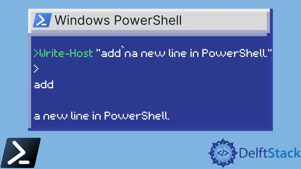 Como Adicionar uma Nova Linha à Saída de Comando no PowerShell