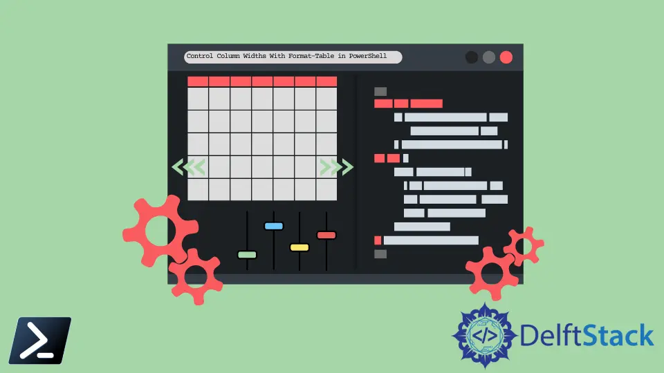 Steuern Sie die Spaltenbreite mit Format-Table in PowerShell