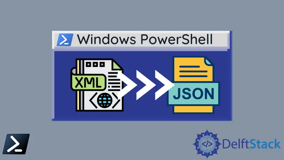 PowerShell에서 XML을 JSON으로 변환