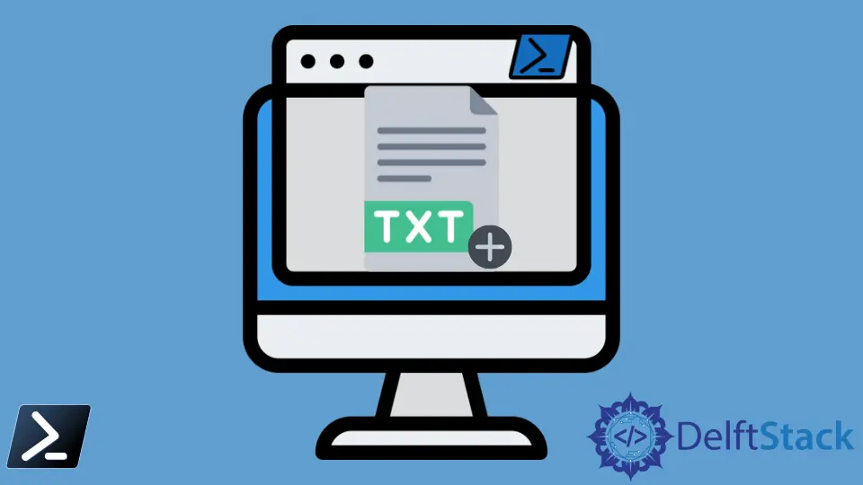 Como criar um arquivo de texto usando o Windows PowerShell