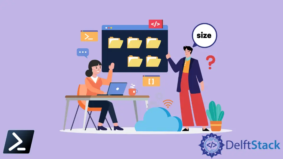 如何使用 PowerShell 获取文件大小(以 KB 为单位)