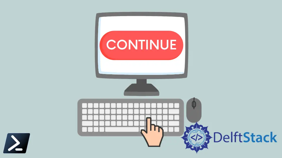 Come premere un tasto qualsiasi per continuare in PowerShell