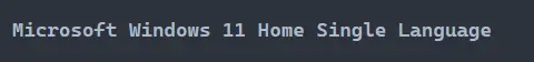 trouver la version de Windows dans PowerShell - sortie 3