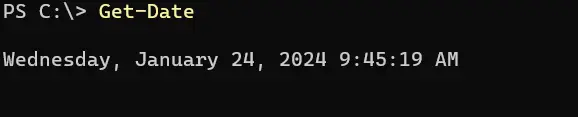 formater une date et une heure en powershell - sortie 1