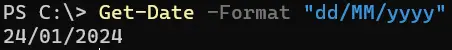 format a datetime in powershell - output 3
