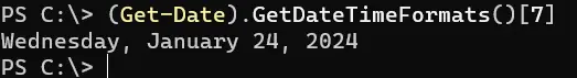 formater une date et une heure en powershell - sortie 6