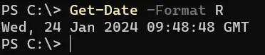 formater une date et une heure dans powershell - sortie 7