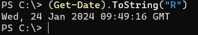 formater une date et une heure dans powershell - sortie 8