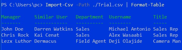 PowerShell Format-Table