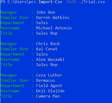 PowerShell Extract a Column From a CSV File and Store It in a Variable