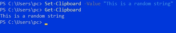 PowerShell Paste to Clipboard Using Get-Clipboard