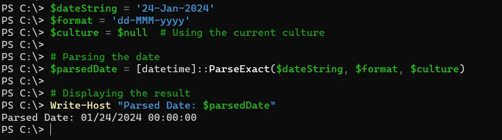 powershell datetime parseexact - output 1