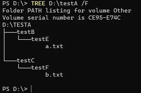 powershell delete empty folders - output